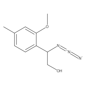 2-Azido-2-(2-methoxy-4-methylphenyl)ethan-1-ol结构式