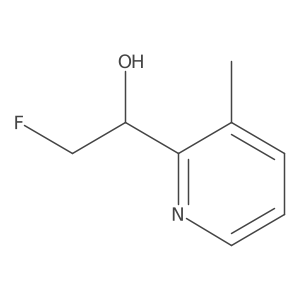 2-Fluoro-1-(3-methylpyridin-2-yl)ethan-1-ol Structure