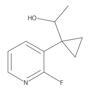 1-[1-(2-Fluoropyridin-3-yl)cyclopropyl]ethan-1-ol Structure