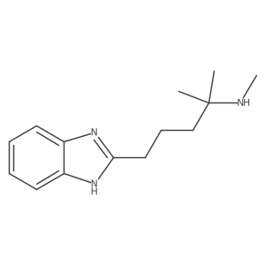 [5-(1H-1,3-benzodiazol-2-yl)-2-methylpentan-2-yl](methyl)amine Structure