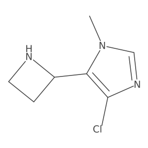 5-(azetidin-2-yl)-4-chloro-1-methyl-1H-imidazole结构式