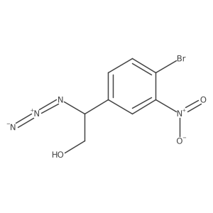 2-Azido-2-(4-bromo-3-nitrophenyl)ethan-1-ol Structure