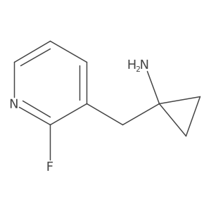 1-[(2-Fluoropyridin-3-yl)methyl]cyclopropan-1-amine Structure