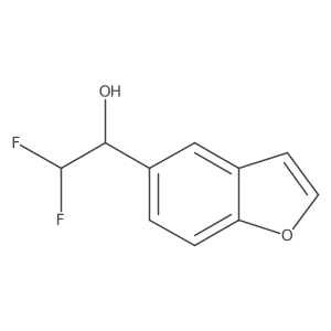 1-(1-Benzofuran-5-yl)-2,2-difluoroethan-1-ol结构式