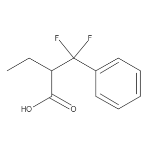 2-[Difluoro(phenyl)methyl]butanoic acid结构式