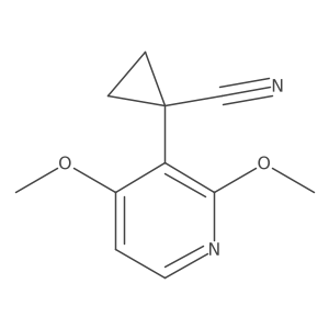 1-(2,4-Dimethoxypyridin-3-yl)cyclopropane-1-carbonitrile Structure