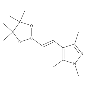 1,3,5-trimethyl-4-[2-(tetramethyl-1,3,2-dioxaborolan-2-yl)ethenyl]-1H-pyrazole Structure