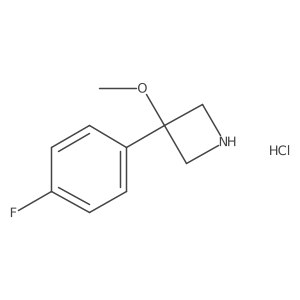3-(4-Fluorophenyl)-3-methoxyazetidine hydrochloride Structure