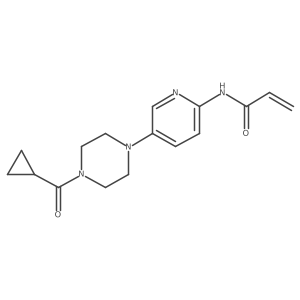 N-[5-(4-cyclopropanecarbonylpiperazin-1-yl)pyridin-2-yl]prop-2-enamide结构式