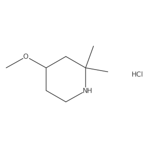4-Methoxy-2,2-dimethylpiperidine;hydrochloride结构式