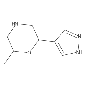 2-Methyl-6-(1H-pyrazol-4-yl)morpholine Structure