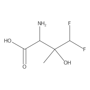 2-Amino-4,4-difluoro-3-hydroxy-3-methylbutanoic acid Structure