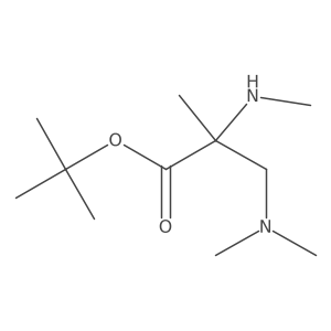 Tert-butyl 3-(dimethylamino)-2-methyl-2-(methylamino)propanoate结构式