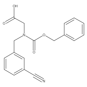 2-{[(Benzyloxy)carbonyl][(3-cyanophenyl)methyl]amino}acetic acid Structure