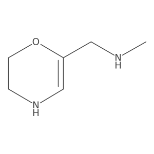 [(3,4-dihydro-2H-1,4-oxazin-6-yl)methyl](methyl)amine结构式