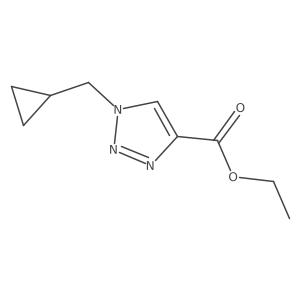 ethyl 1-(cyclopropylmethyl)-1H-1,2,3-triazole-4-carboxylate Structure