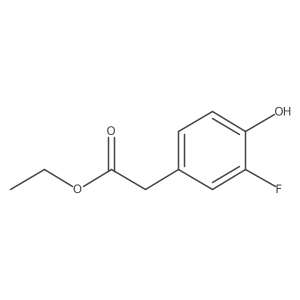 Ethyl 2-(3-fluoro-4-hydroxyphenyl)acetate Structure