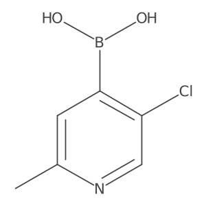 5-Chloro-2-methylpyridine-4-boronic acid Structure