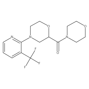 2-(Morpholine-4-carbonyl)-4-[3-(trifluoromethyl)pyridin-2-yl]morpholine Structure