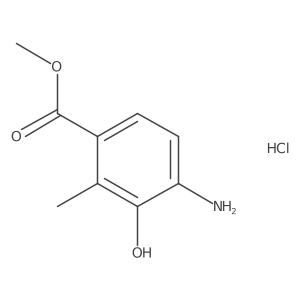 Methyl4-amino-3-hydroxy-2-methylbenzoatehydrochloride结构式