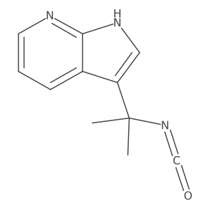 3-(2-isocyanatopropan-2-yl)-1H-pyrrolo[2,3-b]pyridine结构式