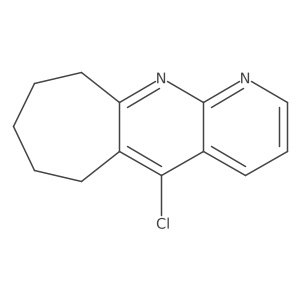 5-chloro-7,8,9,10-tetrahydro-6H-cyclohepta[b][1,8]naphthyridine结构式
