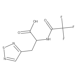 3-(1,2,5-Thiadiazol-3-yl)-2-(2,2,2-trifluoroacetamido)propanoic acid Structure