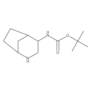 tert-Butyl ((1S,4R,5R)-2-azabicyclo[3.2.1]octan-4-yl)carbamate结构式