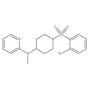 N-[1-(2-bromobenzenesulfonyl)piperidin-4-yl]-N-methylpyridin-2-amine Structure