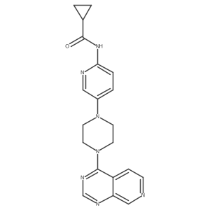N-[5-(4-{pyrido[3,4-d]pyrimidin-4-yl}piperazin-1-yl)pyridin-2-yl]cyclopropanecarboxamide Structure