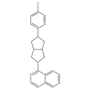 5-Chloro-2-(5-{pyrido[3,4-d]pyrimidin-4-yl}-octahydropyrrolo[3,4-c]pyrrol-2-yl)pyridine结构式