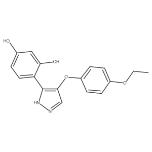 4-[4-(4-ethoxyphenoxy)-1H-pyrazol-3-yl]benzene-1,3-diol Structure