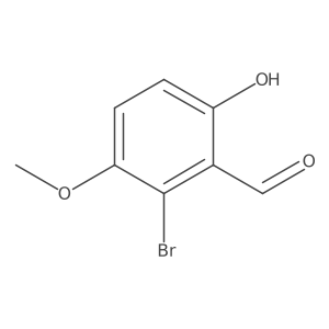 2-Bromo-6-hydroxy-3-methoxybenzaldehyde结构式
