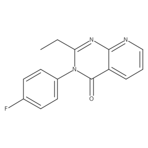 2-Ethyl-3-(4-fluoro-phenyl)-3H-pyrido[2,3-d]pyrimidin-4-one结构式