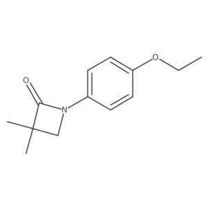 2-Azetidinone, 1-(4-ethoxyphenyl)-3,3-dimethyl-结构式