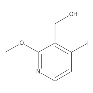(4-Iodo-2-methoxy-pyridin-3-yl)methanol Structure