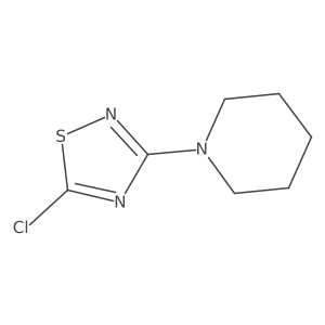 5-Chloro-3-(piperidin-1-yl)-1,2,4-thiadiazole结构式