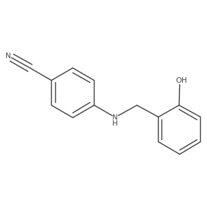 4-[(2-Hydroxybenzyl)amino]benzonitrile Structure