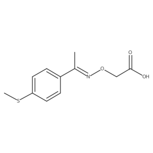 Acetic acid, [[[1-[4-(methylthio)phenyl]ethylidene]amino]oxy]-, (E)-结构式