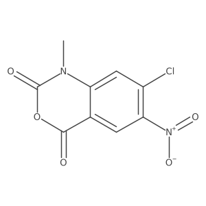 7-Chloro-1-methyl-6-nitro-2H-3,1-benzoxazine-2,4(1H)-dione Structure