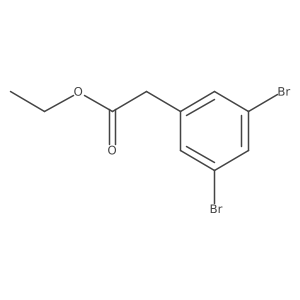 Ethyl 3,5-dibromophenylacetate结构式
