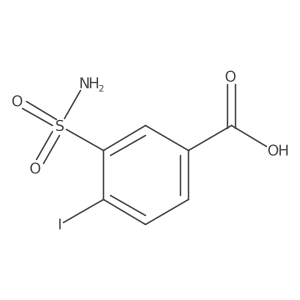 3-(Aminosulfonyl)-4-iodobenzoic acid Structure
