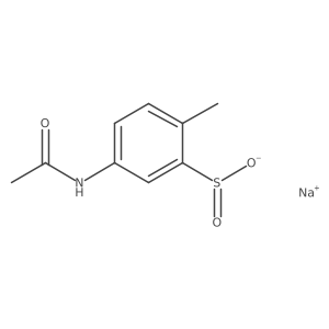 Sodium 5-acetamido-2-methylbenzene-1-sulfinate结构式