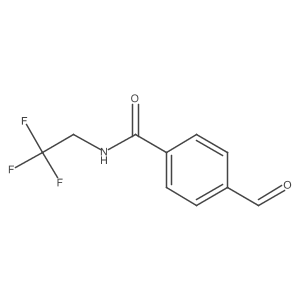 4-formyl-N-(2,2,2-trifluoroethyl)benzoic acid amide结构式