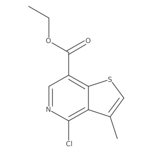 Ethyl 4-chloro-3-methylthieno[3,2-c]pyridine-7-carboxylate Structure