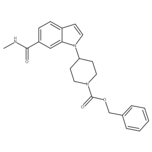 N-methyl-1-(1-benzyloxycarbonylpiperidin-4-yl)-1H-indole-6-carboxamide Structure