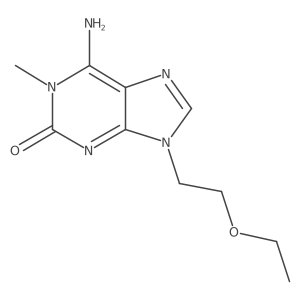 1,3,6,9-Tetrahydro-6-imino-1-methyl-9-(2-ethoxyethyl)-2H-purine-2-one Structure