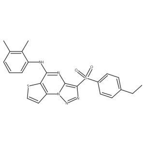 N-(2,3-dimethylphenyl)-3-[(4-ethylphenyl)sulfonyl]thieno[2,3-e][1,2,3]triazolo[1,5-a]pyrimidin-5-amine结构式