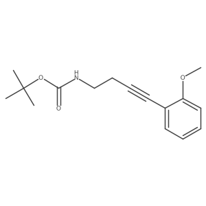 Tert-butyl (4-(2-methoxyphenyl)but-3-yn-1-yl)carbamate结构式