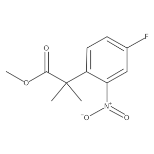 Methyl 2-(4-fluoro-2-nitrophenyl)-2-methylpropanoate结构式